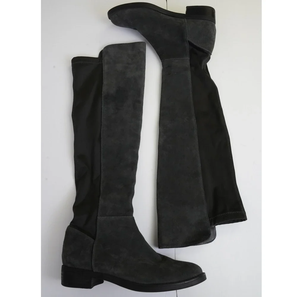Blondo, Sierra Grey Suede Waterproof Tall Over the Knee‎ Boots 9.5M B5884-615